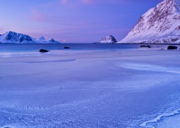 Haukland beach, Lofoten Islands, Norway