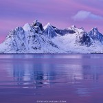 Winter Lofoten Islands Landscape