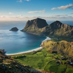 Holandsmelen summit view Lofoten Islands Norway