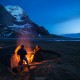 Campfire at Bunes Beach, Moskenesoy, Lofoten Islands, Norway
