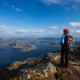 Hiking Stornappstind, Lofoten Islands, Norway