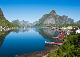 Scenic village of Reine, Lofoten islands, Norway