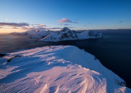 Offersoykammen in winter, Lofoten Islands, Norway