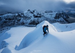 Hustind Winter Hike, Lofoten Islands, Norway