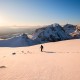 Ryten winter hike, Lofoten Islands, Norway