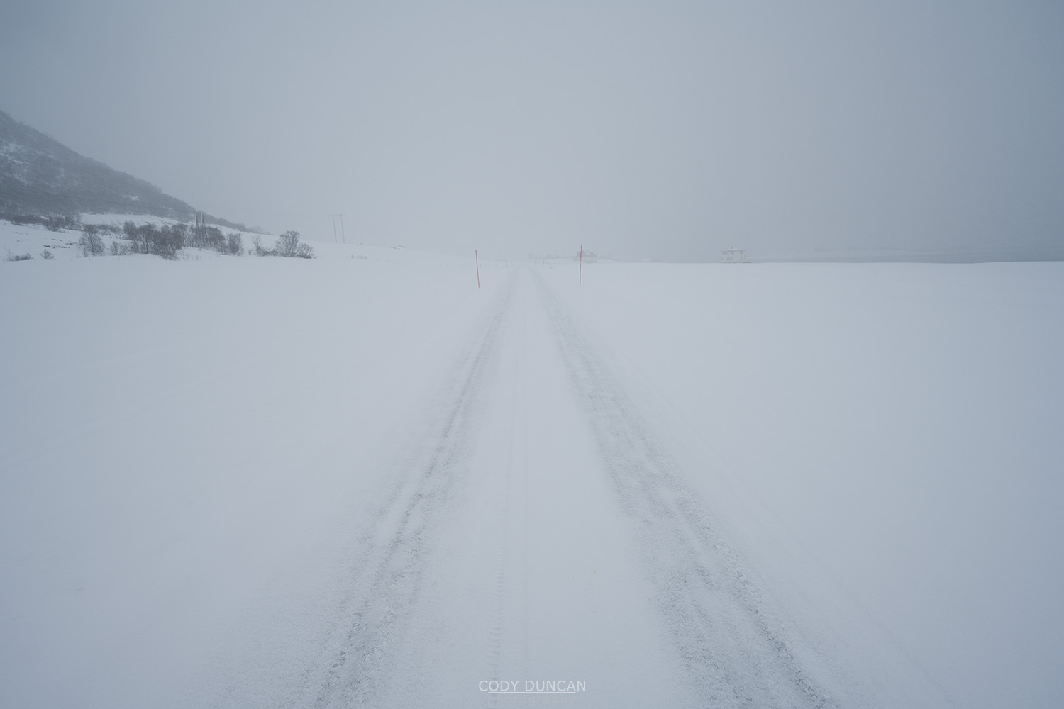 Winter Driving Lofoten Islands